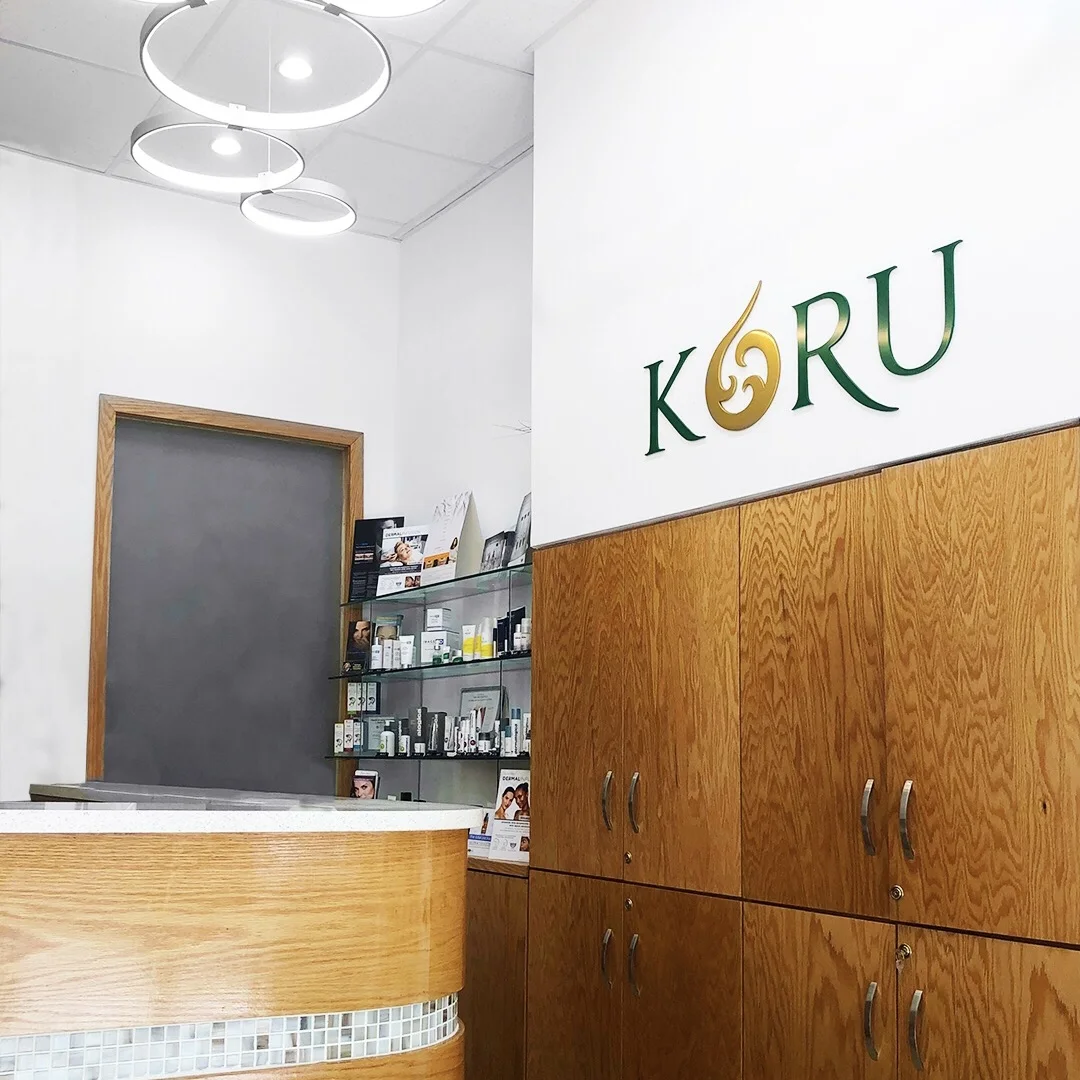 Reception area at Koru Wellness Aesthetics on the Upper East Side