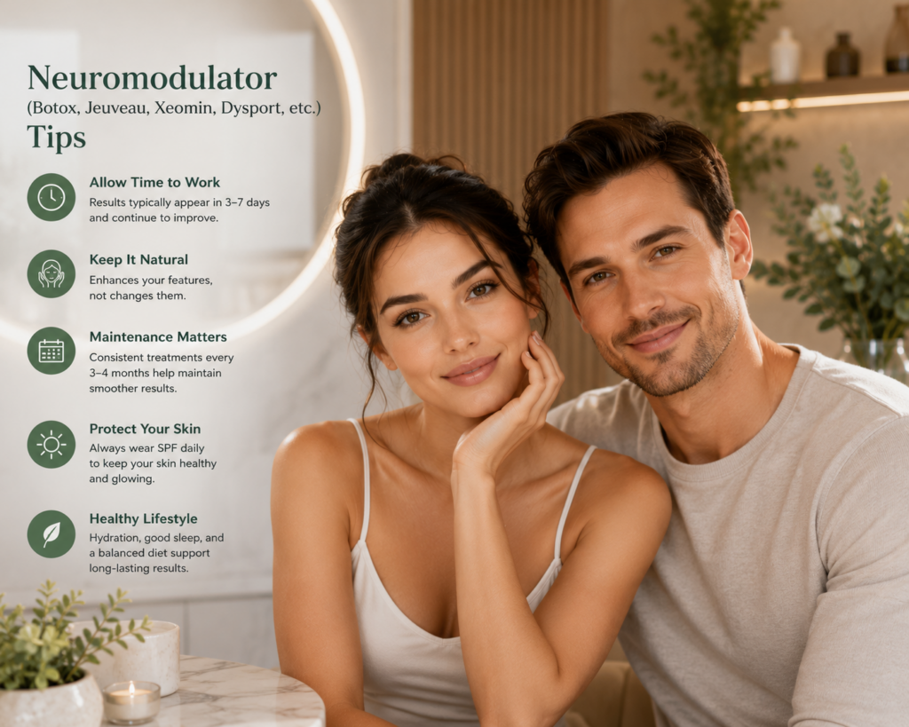 Neuromodulator (Botox, Jeuveau, Xeomin, Dysport, etc.) Tips