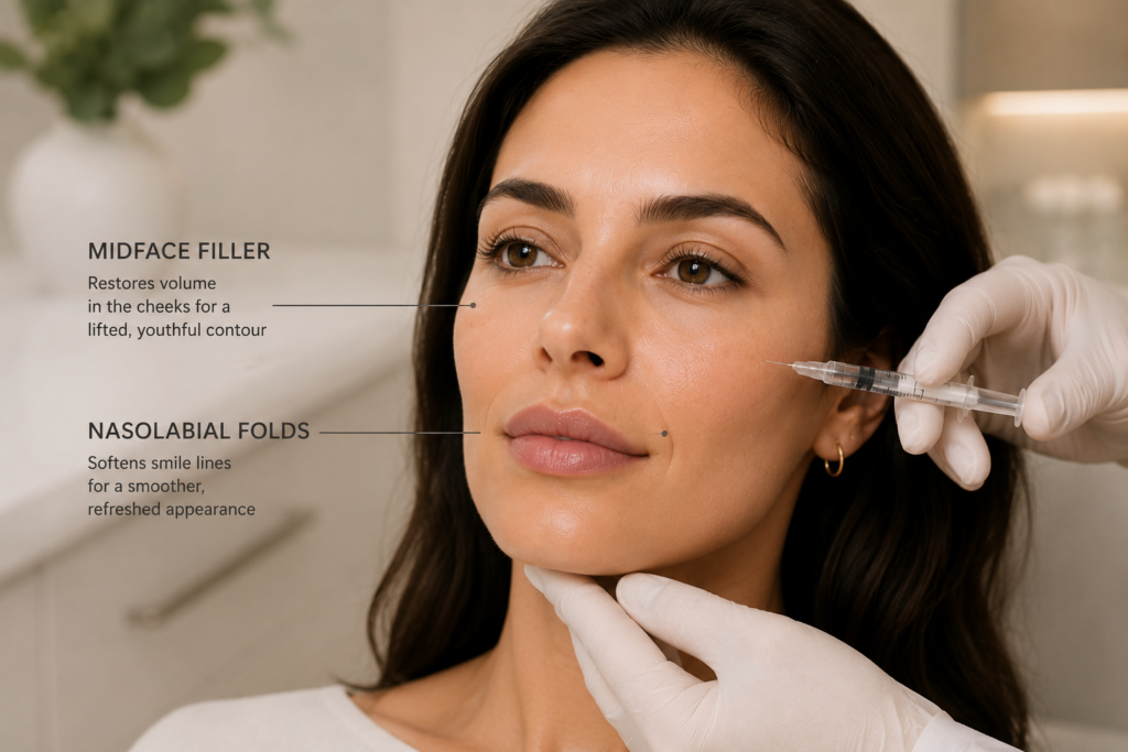 Nasolabial Folds, Marionette Lines, and Cheek Volume: A Modern Approach to Midface Filler